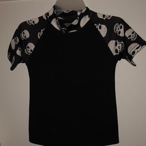 Short Sleeve Rash Guard Swim Top